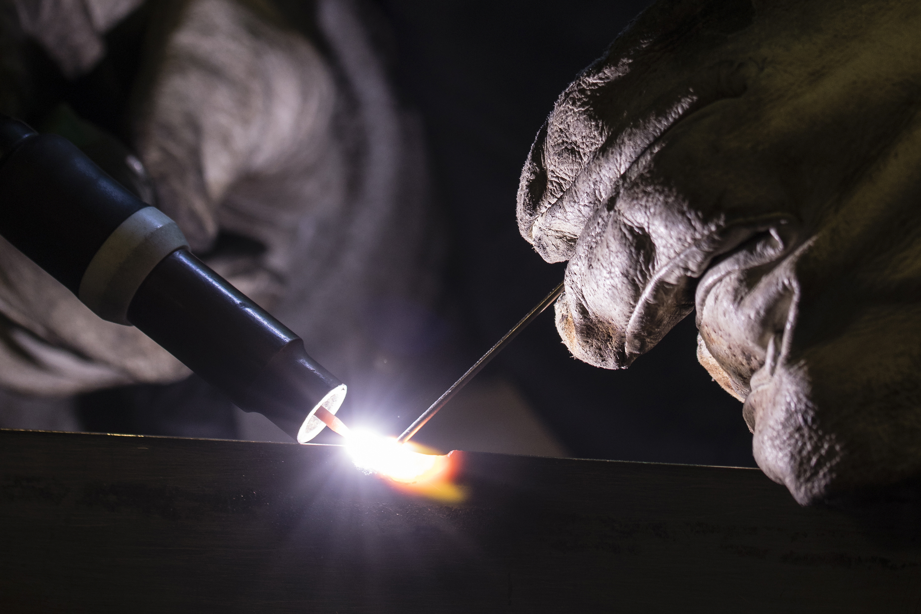 Welding tig in detail.